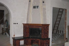 kominek z cegły